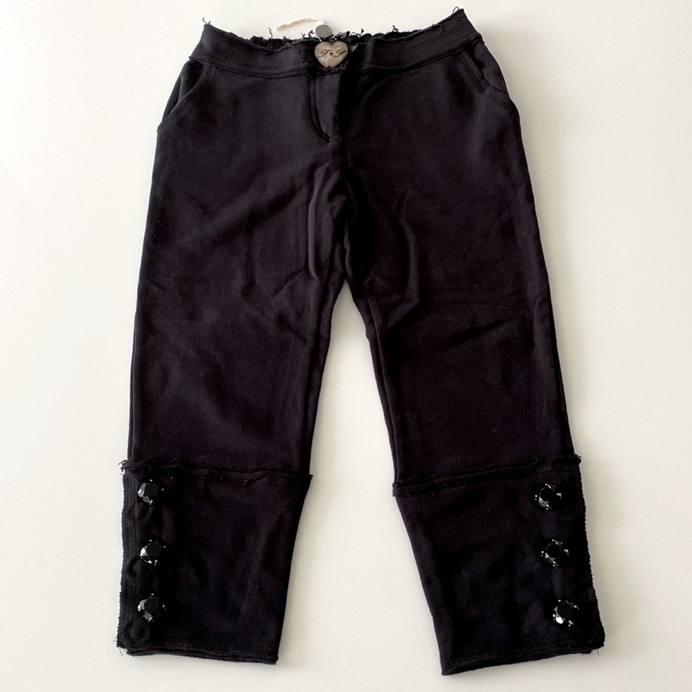 Twin-Set Simona Barbieri Girls Black Pants New